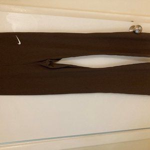 Nike Brown Sweat Pants Flare Bottom